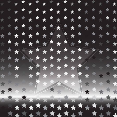 Star silver halftone abstract background, stock vectorのイラスト素材