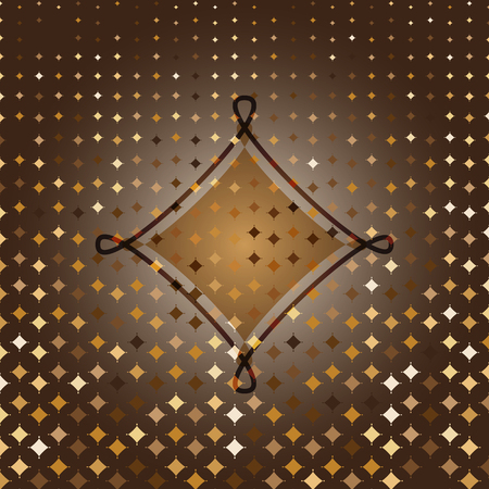 Rhombus custom gold halftone abstract background, stock vectorのイラスト素材
