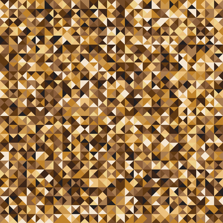 Pixelated yellow mosaic check pattern.のイラスト素材