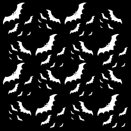 Halloween bats abstract pattern background, stock vectorのイラスト素材