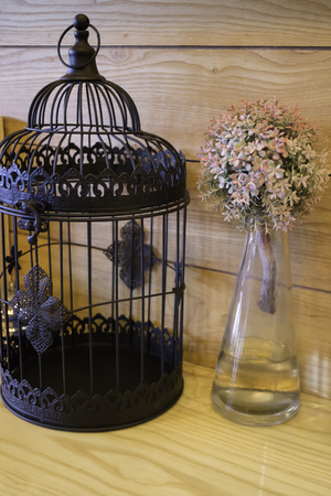 Table decoration in indy cafe, stock photoの写真素材