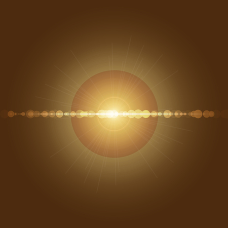 Created bokeh with sun light ray, stock vectorのイラスト素材