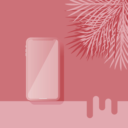 Blank smart phone quality poster, stock vectorのイラスト素材