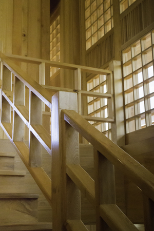 Wooden big japanese style house.の写真素材