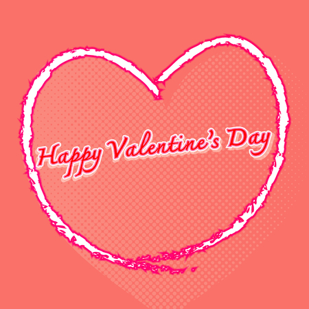 Happy valentines day with many hearts background, stock vectorのイラスト素材