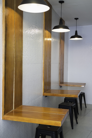 Modern furniture in indy coffee shop, stock photoの写真素材