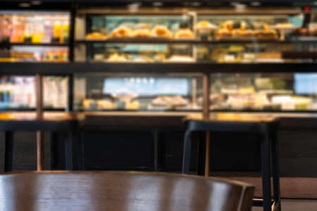 Clean coffee shop furniture set, stock photoの写真素材