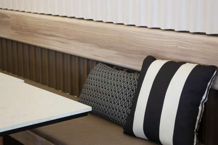 Cozy style coffee shop interior, stock photo