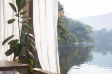 Chilled out lake at sunrise, stock photoの写真素材