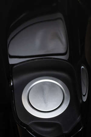 Smooth lines of a beautiful black vehicle, stock photoの写真素材