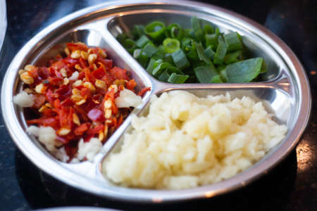 Ingredient of homemade sukiyaki set, stock photoの写真素材