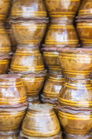 Group of terracotta flower pot, stock photoの写真素材