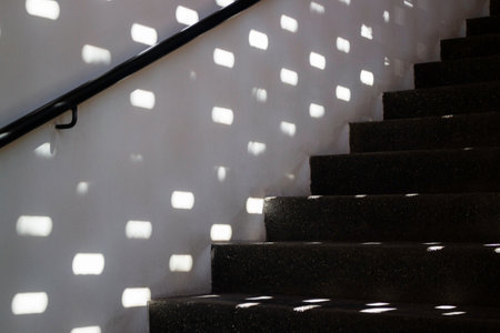 Industrial building on sunny day, stock photoの写真素材