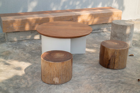 Minimal white style decoration of tea shop, stock photoの写真素材