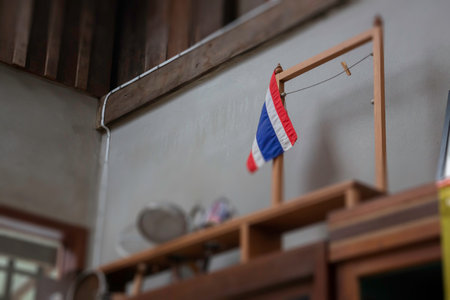 Wooden renovated Thai style architecture, stock photo