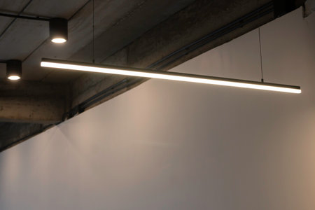 Loft modern black room interior, stock photoの写真素材