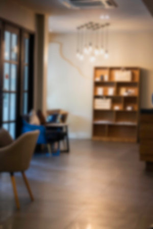 Interior decoration furniture of coffee shop, stock photo