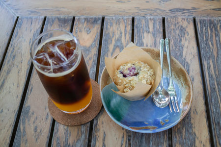 Delicious breakfast with fresh homemade bakery, stock photo