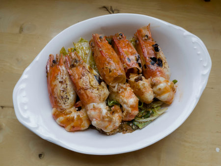 Street foods of Thailand fresh cooking in asian kitchen, stock photoの写真素材