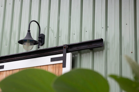 Exterior and interior of cafe restaurant