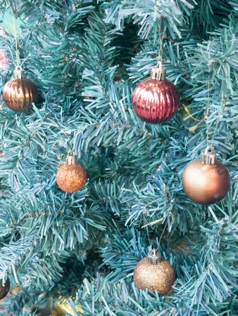 Christmas background with festive decoration, stock photo