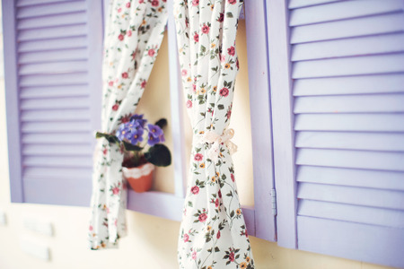 Natural flowers bouquet and decoration objects in the houseの写真素材