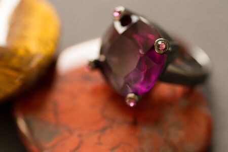 purple ringの写真素材