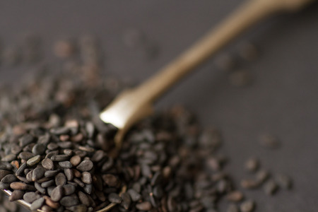 black sesame spicesの写真素材