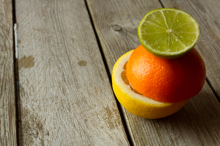 mix of fresh fruit for breakfast and for a person on a dietの写真素材