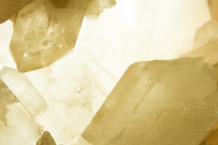 a piece of crystal illuminated by the warm light