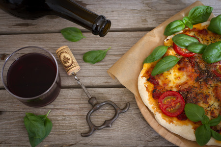 a taste of Italy in the Pizza Margheritaの写真素材