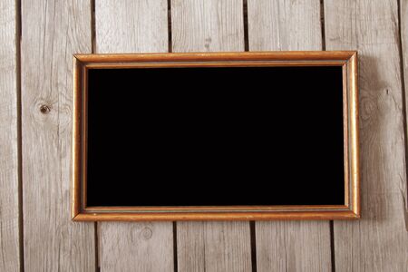 Vintage wooden board for recipes, black
