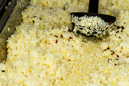 street food. Figure black and brown boiled steamedの写真素材