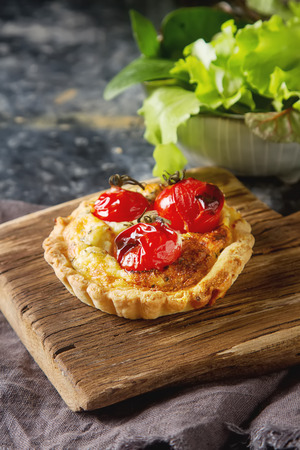 tomato quiche with wine, the national prescription Franceの写真素材