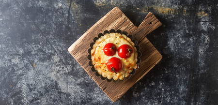 tomato quiche with wine, the national prescription Franceの写真素材