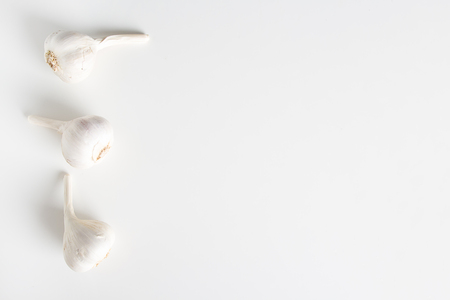 Garlic on a white background. Food conceptの写真素材