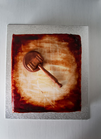 Cake for the holiday. Light backgroundの写真素材