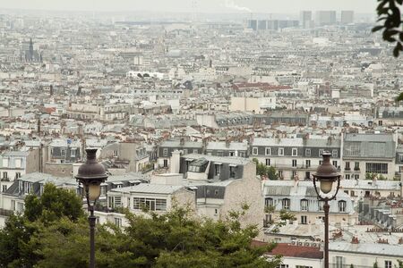View on the roofs of parisの写真素材