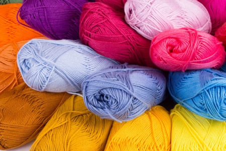 Skeins of Yarnの写真素材
