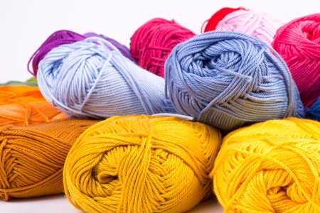 Skeins of Yarnの写真素材