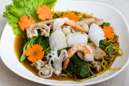 Image of Thai seafood noodleの写真素材