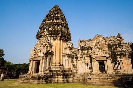 Stone castle is located in Thailand. It is named Pi-Mai.の写真素材