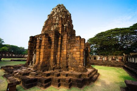 Stone castle is located in Thailand. It is named Pi-Mai.の写真素材