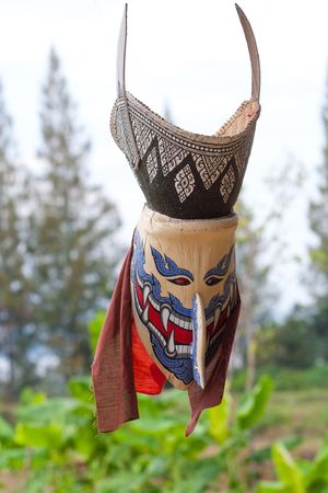  This is Thai classic masked play. It is named Phi-Ta-Khon in Thaiの写真素材