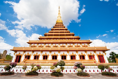 Temple in Thailand is named Phra-Mahathat-Kaen-Nakhon, Khon Kaen province, Thailand.の写真素材