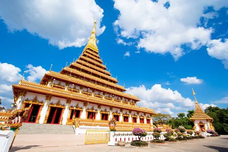 Temple in Thailand is named Phra-Mahathat-Kaen-Nakhon, Khon Kaen province, Thailand.の写真素材