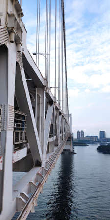 Rainbow Bridge seen from the sideの写真素材
