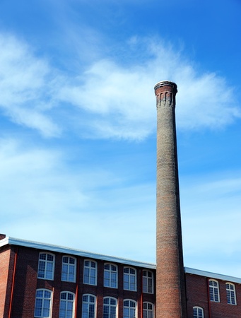 Historic smokestack and building, on the University of South Carolina, has been restored and stabilized for apartment life.のeditorial素材