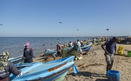 Fisherman in Sri Lankaのeditorial素材