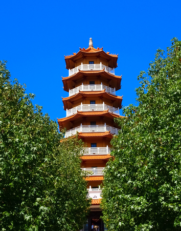 Seven Level Pagoda, Nan Tien Temple, Wollongong, Australiaの写真素材